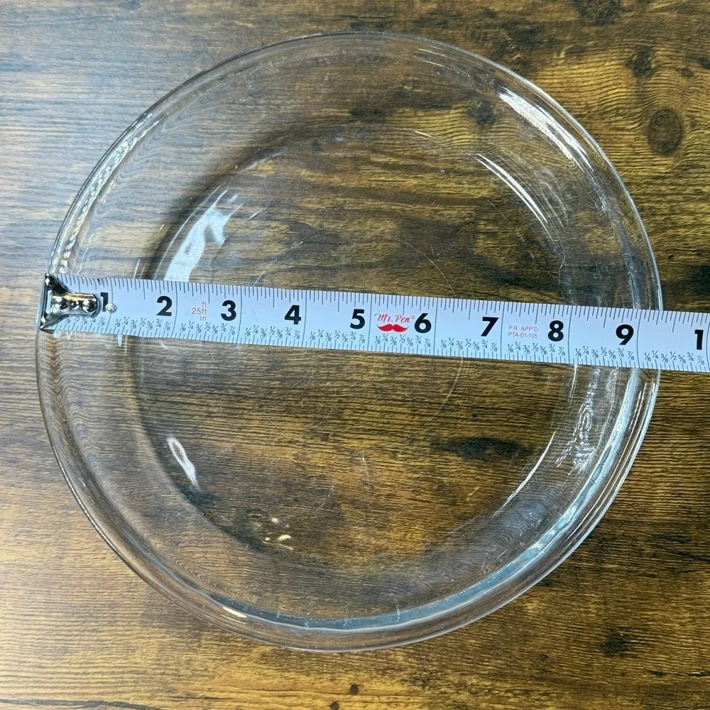 Clear Glass Pie Dish Oven & Microwave Safe